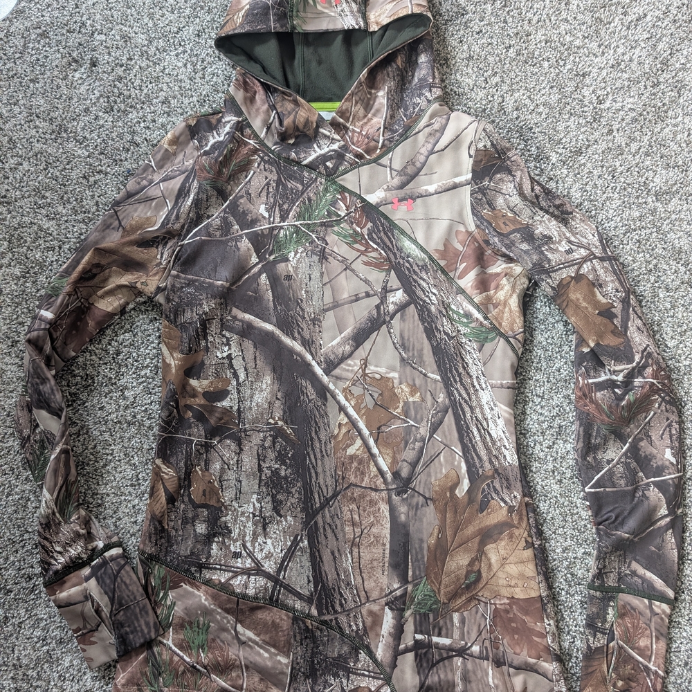 Under Armour Coldgear Scent Control Camouflage Hooded Sweatshirt